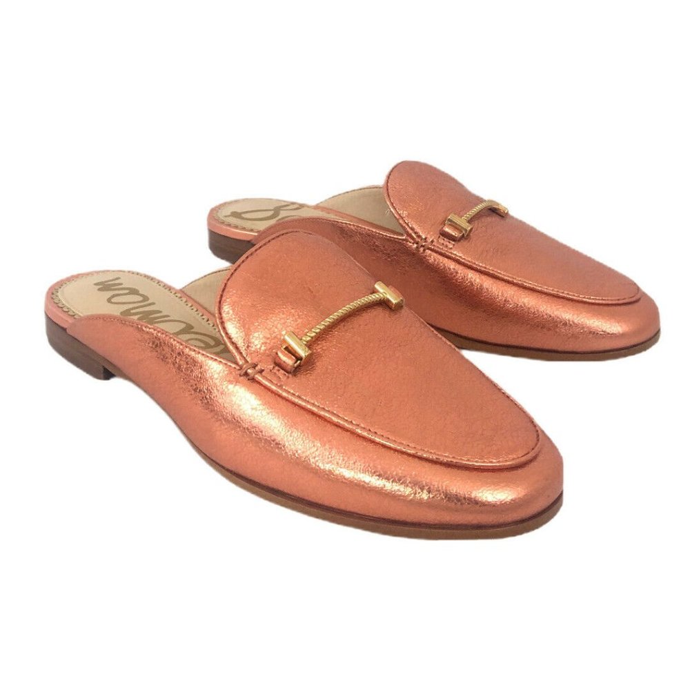 New Sam Edelman Size 7 Rose Gold Laurna Slip-On Mule